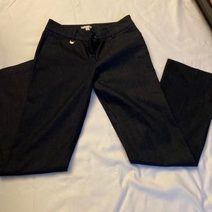 New York and company blue denim look dress slacks size 4 Tall